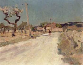 Route au printemps by 
																	Jean Aubery