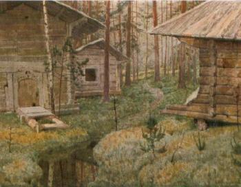 Dachas in a clearing by 
																	Alexander Grigorievitch Kantserov
