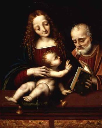 Holy Family by 
																	Marco d'Oggiono