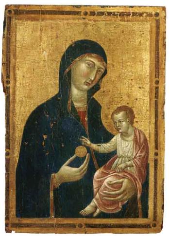 Madonna and Child by 
																	 Duccio di Buoninsegna