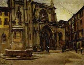 View of square with church by 
																	Alve Valdemi del Mare