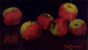 Still life with apples by 
																	Alexandros Kalloudis