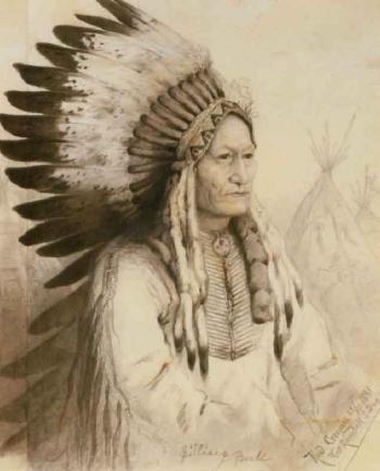 Tatanka Iyotake, Sitting Bull by 
																	Rudolf Daniel Ludwig Cronau