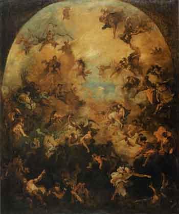 Giants fall by 
																	Bernardino Galliari