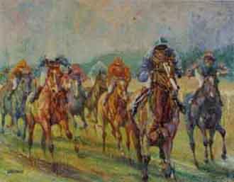 Racing on the Downs by 
																			Tom Spelman