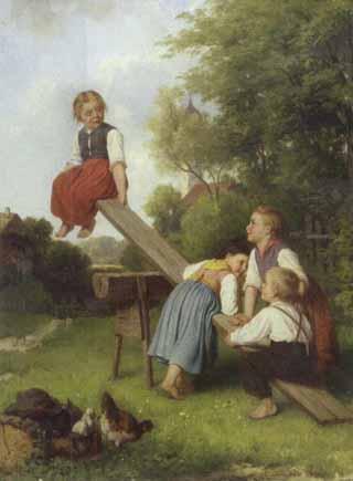 On the see-saw by 
																	Ludwig Neustatter