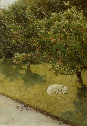 Sunny day in the orchard, Lismore by 
																	Fanny W Currey