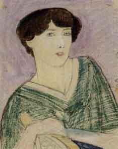 Portrait of a woman by 
																	Samuel Jessurun de Mesquita