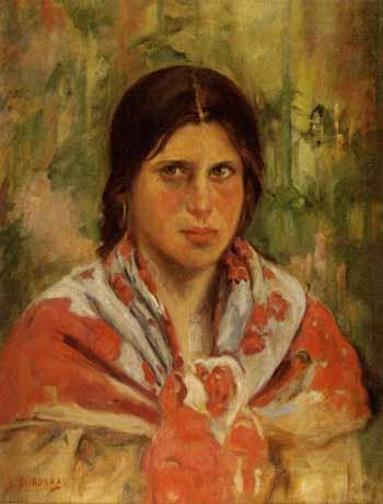 Gypsy woman by 
																	Casimiro Lino Iborra