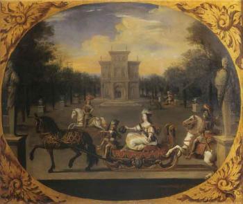 Princesses dans un traineau by 
																			Claude Deruet