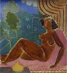 Female nude on veranda by 
																	Gustave Paredis