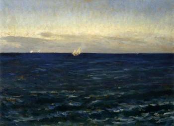 Capri, ships on the open seas by 
																	Pal von Szinyei Merse