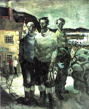 Fishermen, Mousehole by 
																	Peter Rees-Roberts