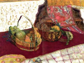 Deux corbeilles de fruits by 
																	Pierre Bonnard