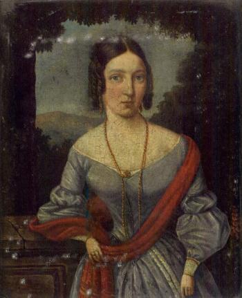 Portrait of Mrs Catherine Chiappini by 
																	Otto Landsberg