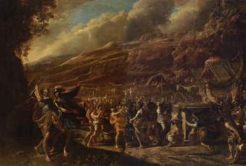 Moses with the Law by 
																	Domenico Gargiulio