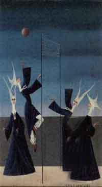 Nuns at play. Priests flying kites by 
																			Carlo Canevari
