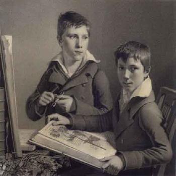Twin brothers - Ludwig and Emil Schulthess-Kaufmann by 
																	Hans Jakob Oeri