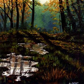 Evening in the woods by 
																	Jim Halligan