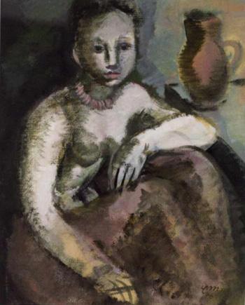 Seated girl by 
																	Elisabeth Muhlenweg