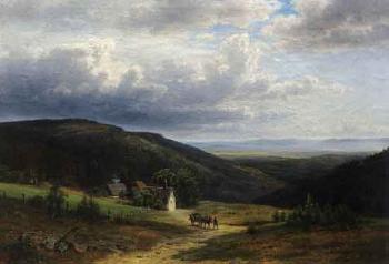Harz landscape by 
																	Wilhelm Nabert