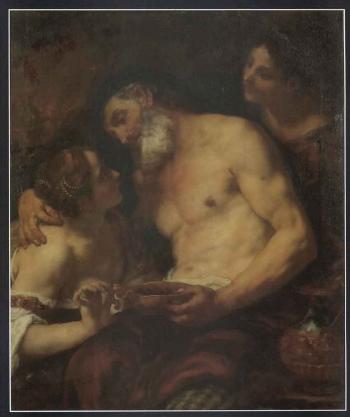 Lot and his daughters by 
																	Johann Michael Rottmayr