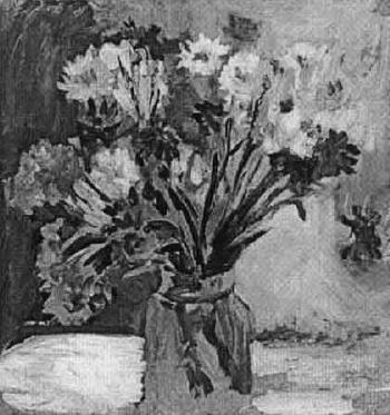 Still life of flowers with vase by 
																	Ilsuyar Alievna Tashporlartova