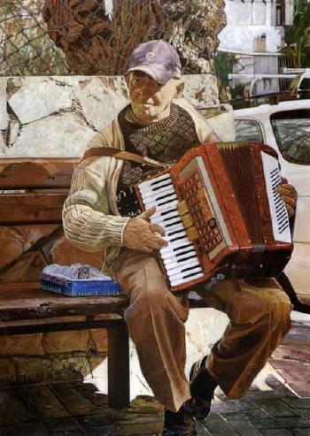 The accordionist by 
																	Gustavo Valenzuela