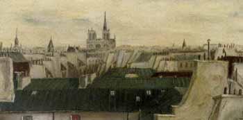 View over the Paris rooftops, towards Mont Saint Victoire by 
																	Arthur Alexander Ballard