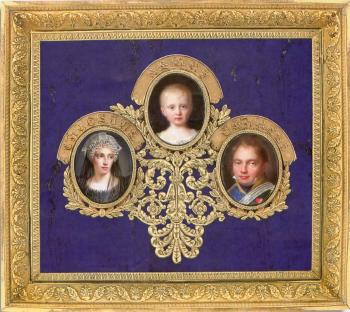 Marie Caroline of Berry, Henry, Duke of Bordeaux, Charles Ferdinand by 
																	Jean Baptiste Joseph Duchesne de Gisors