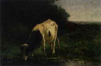 Cow watering by 
																	Hendrik van Ingen