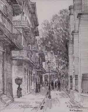 Pirates Alley, New Orleans by 
																	Edward Howard Suydam
