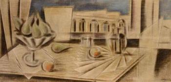 Still life before the Acropolis by 
																	Constantine Parthenis
