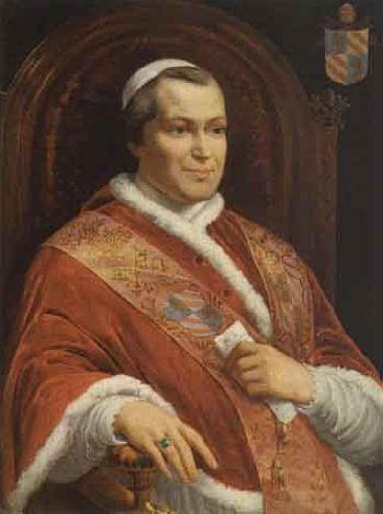 Portrait of Pius IX by 
																	Jean Paul Etienne Balze