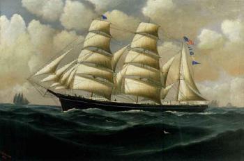 American barque SS Gatherer by 
																	C Volauards