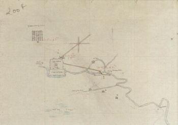 Maps depicting the route of French forces advancing on Peking by 
																	Louis Gabriel Galderec Aubaret