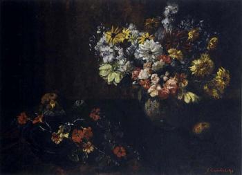 Prachtvolles Blumenstilleben in zwei Vasen by 
																	Edmond Alfonse Charles Lambrichs
