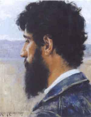 Portrait of a gentleman in a landscape by 
																	Rudolf Eichstaedt