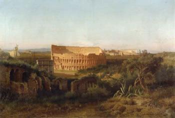 View of the Coliseum from Palatino Hill by 
																	Alessandro la Volpe