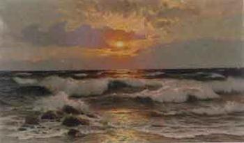 Sea in evening by 
																	Wilhelm Muller-Brieghel