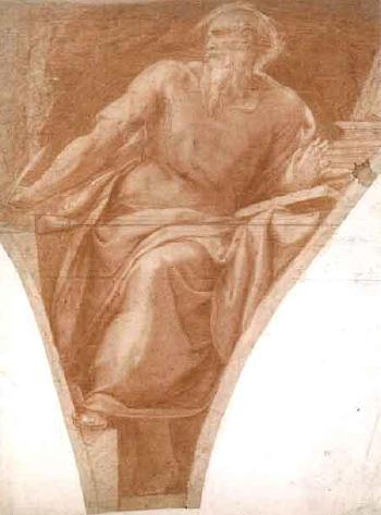 Etude de prophete dans un ecoincon by 
																	Girolamo Muziano