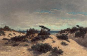 Sand dunes in the clearing storm by 
																	Carl Henrik Jonnevold