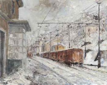 Station covered in snow by 
																	Angelo Parodi