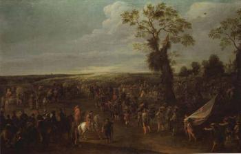 Battle in the Flanders by 
																	Cornelis de Wael