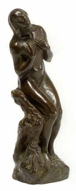Dryaden - seated female nude by 
																	Niels Hansen-Jacobsen