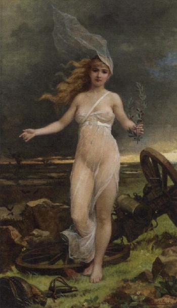 Allegory of peace by 
																	Louis Maeterlinck