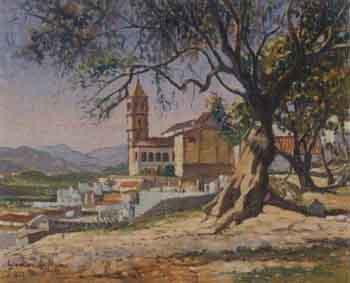View of Malaga by 
																	Giovanni di Munno