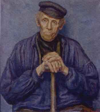 Portrait of Jan Majoor, from Laren by 
																	Jelle Troelstra
