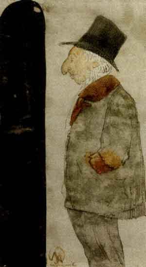 Man with hat by 
																	Samuel Jessurun de Mesquita