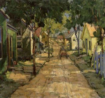The end of the lane by 
																	Walter Farndon
